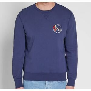 Vtg Polo Ralph Lauren Nautical Crew Sweatshirt XL Embroidered Sailing Preppy